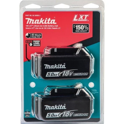 2 Pack 5.0 Ah 18V For Makita LXT Lithium-Ion BL1830 BL1850 BL1860 Tool Battery