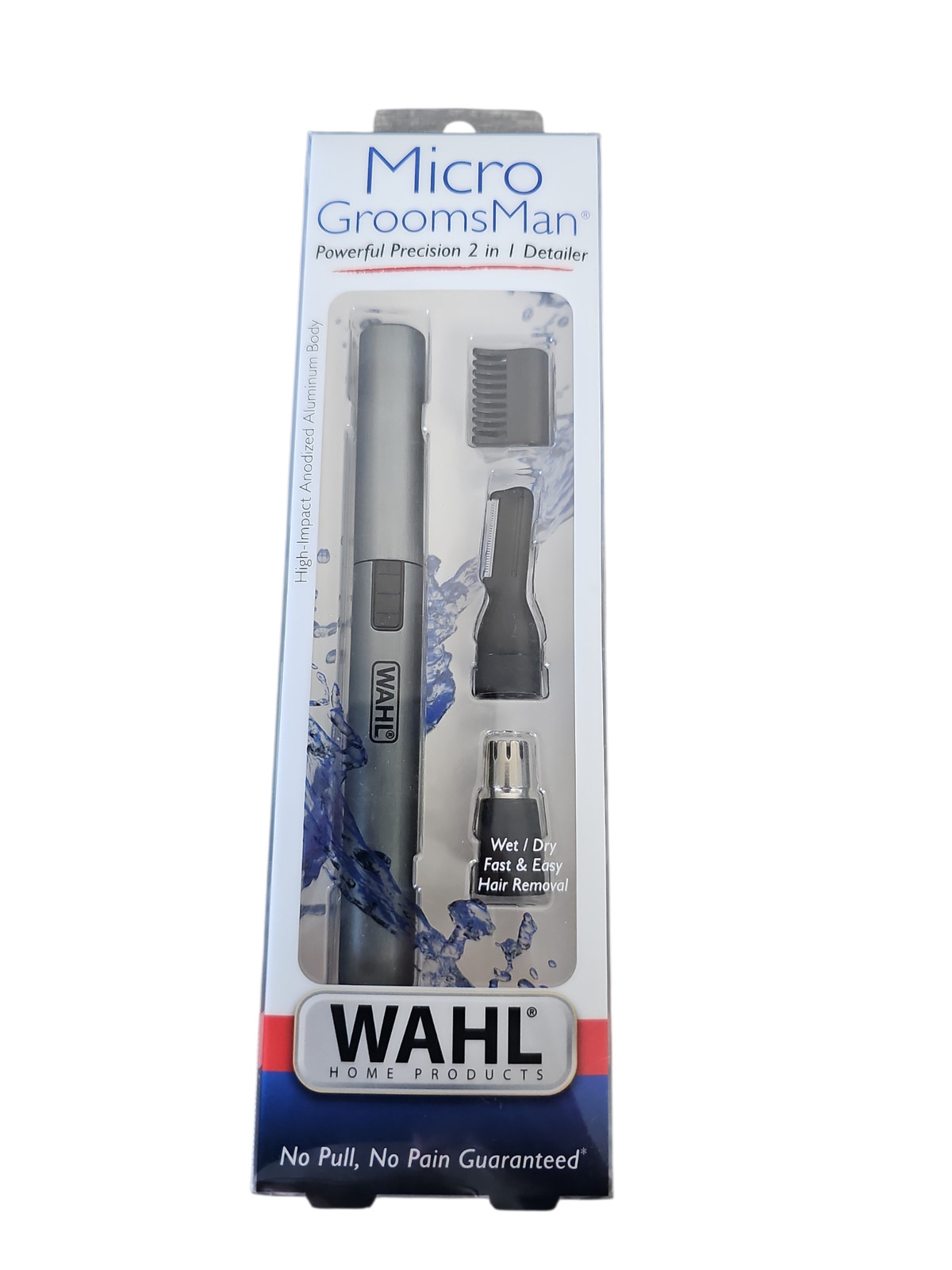 Wahl Micro Groomsman Personal Trimmer, Interchangeable Heads, Battery
