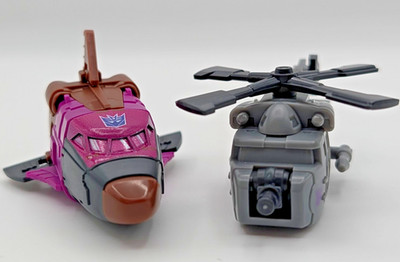 COMBO Blokees Transformers Defender 6 Bruticus Vortex & Blast Off Veh 2-Pack!