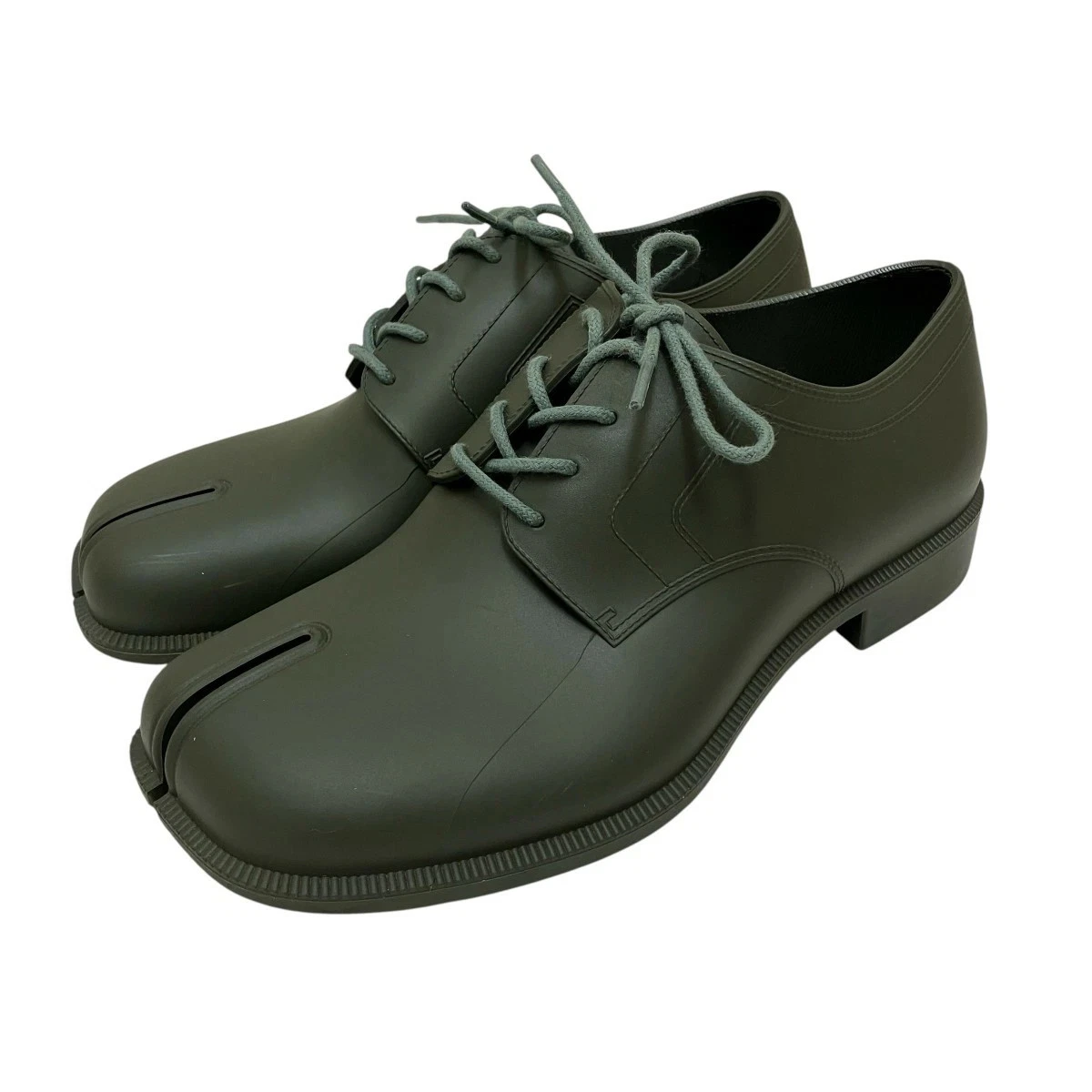 Maison Margiela Tabi Rubber Derby Shoes S58Wq0125 Green 36 GYN46