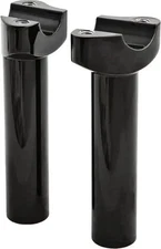 HD Black Forged Straight 1 Handlebar 5.5 Risers  Low Rider 77-92