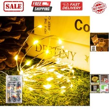 Fairy Lights Battery Operated, 8 Modes Auto Timer, Warm White 16FT 50Led Mi...