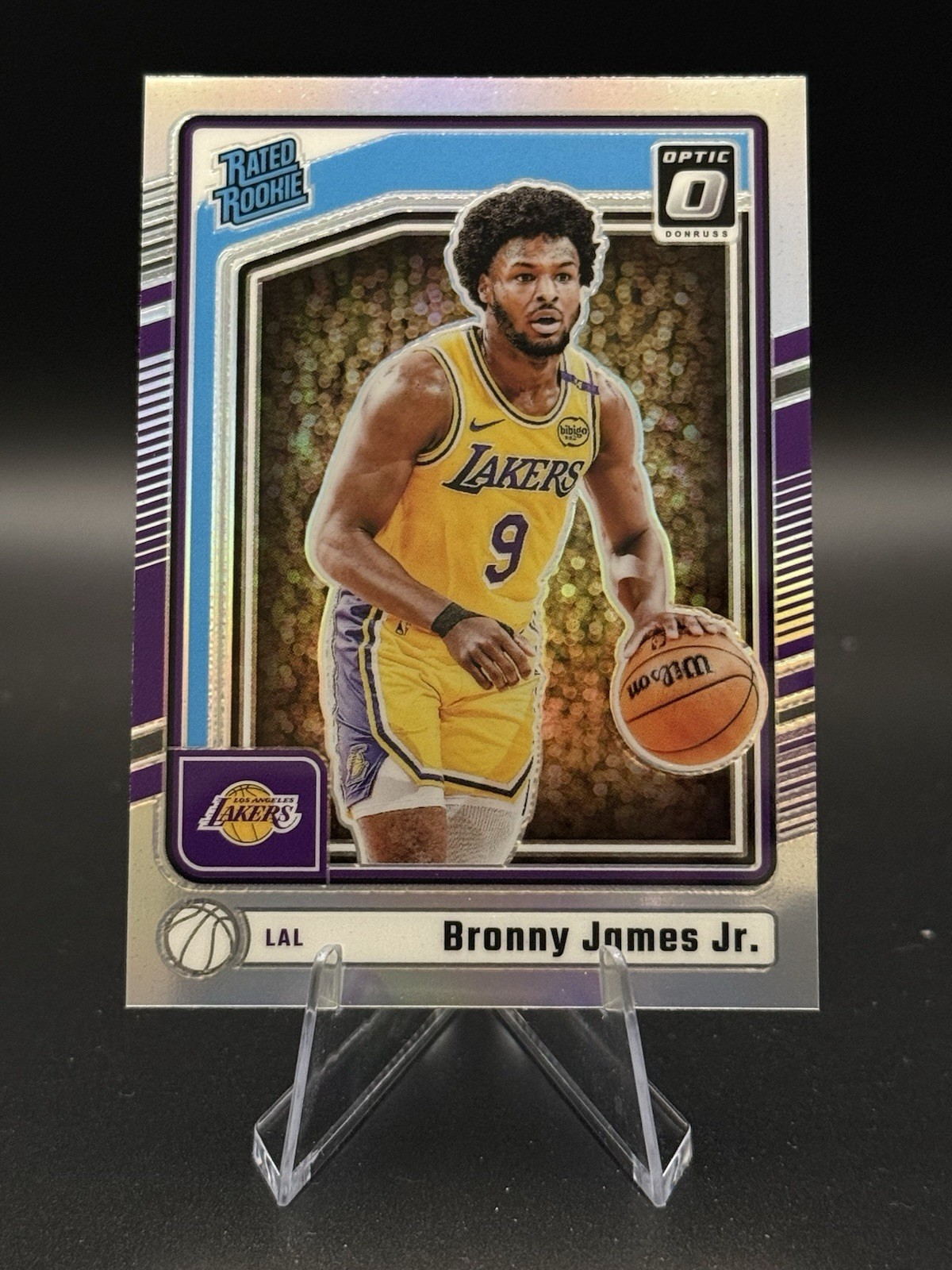 2024-25 Panini Donruss Optic Rated Rookies Preview Bronny James Holo #282