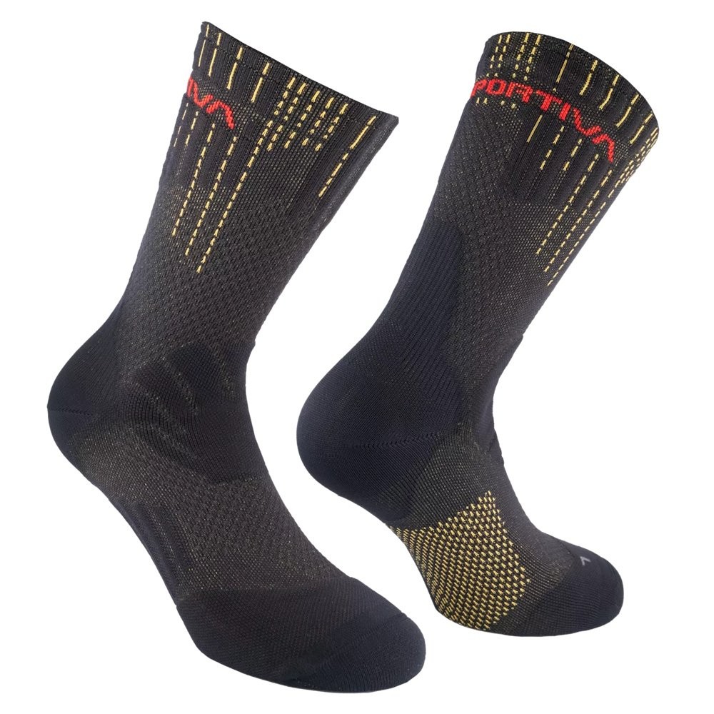 La Sportiva Endurance Trail Socks Black Yellow