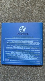 Sega GT Dreamcast Manual ONLY Replacement Instruction Booklet