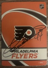 Dave Babych Hand Signed Autograph Auto Philadelphia Flyers NHL Playing Card