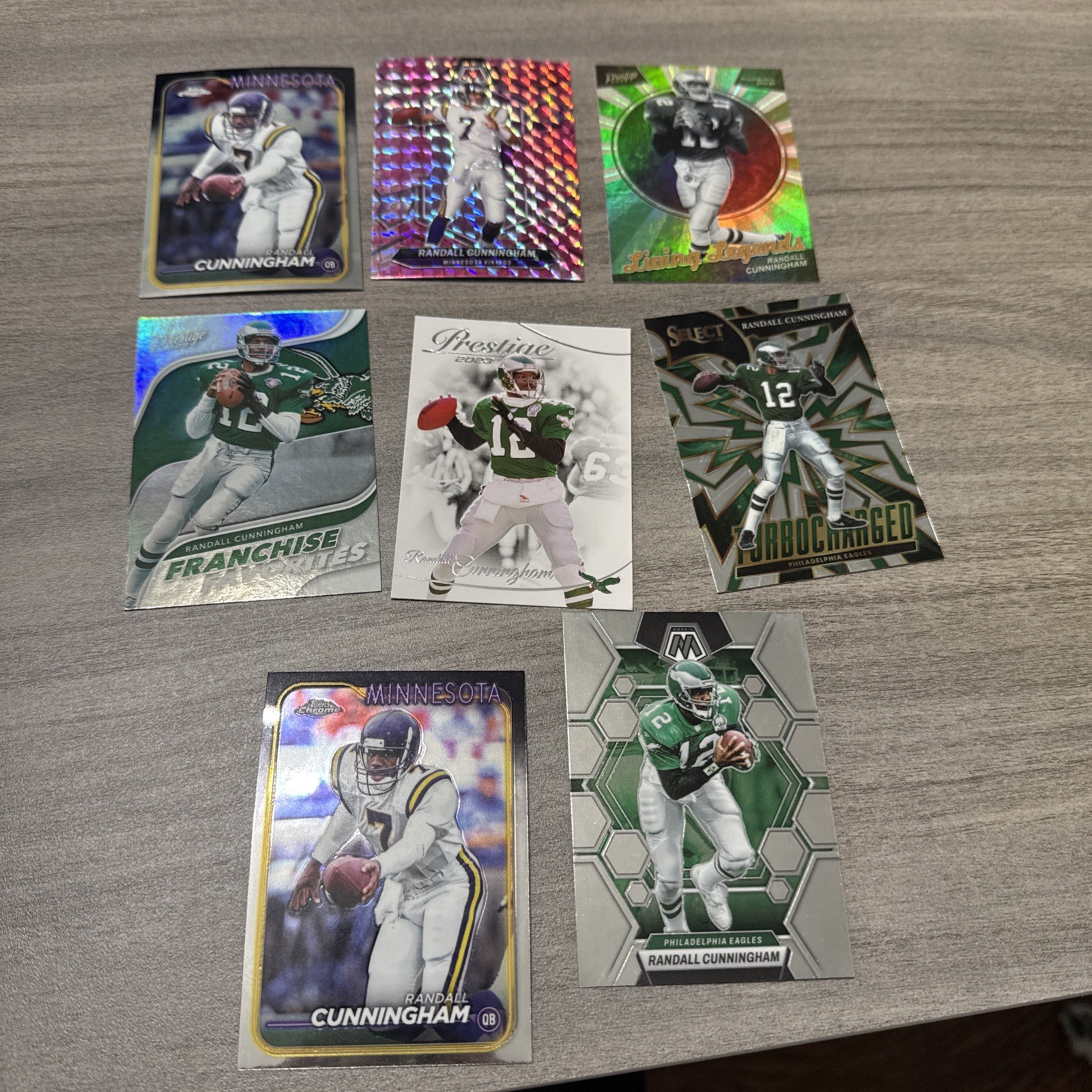 Randall Cunningham Lot Of 8 Cards 