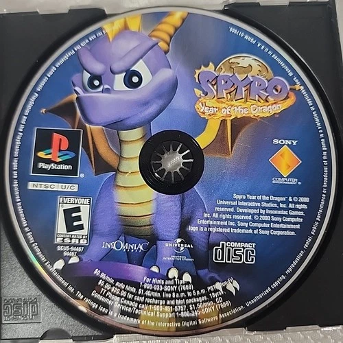 Spyro Year of the Dragon - BL  (PlayStation, PS1) DISC ONLY | NO TRACKING, M1136