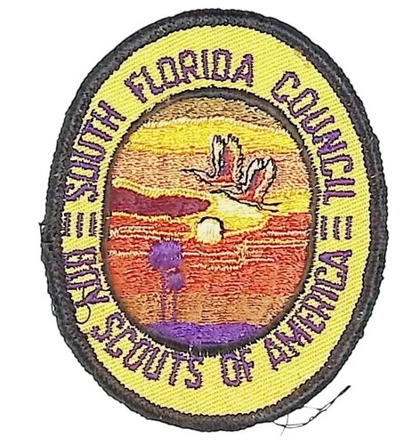 South Florida Council FL CP BSA Patch BLK Bdr (ZG553)