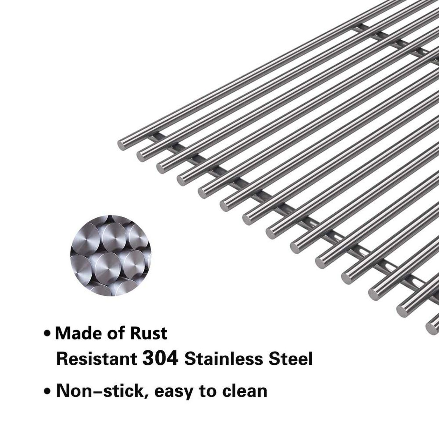S6876C (3-Pack) 16 7/8" Stainless Steel Cooking Grid Grates for Charbroil 463...