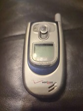 LG VX6100 - Vintage Silver Verizon Flip Phone For Collectors- Untested As Is