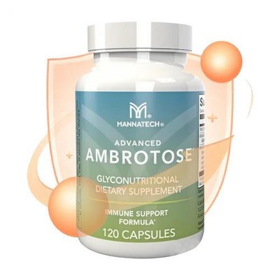 Mannatech Advanced Ambrotose 120 Count Capsules Dietary Supplement For Daily