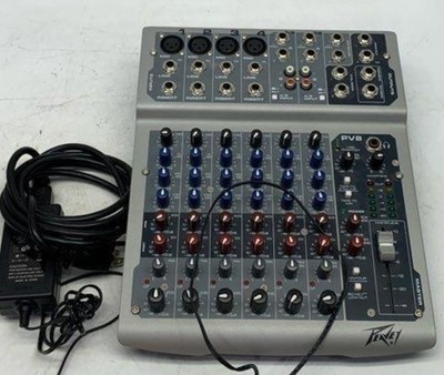 Peavey PV8 8-Channel Compact Mixer - Pro Audio - Includes Power Supply & Box