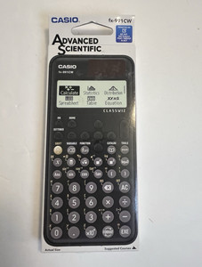 Casio fx-991CW ClassWiz Calculateur scientifique portatif, batterie, LCD Affichage NIB
