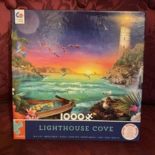 Ceaco 1000 Piece Jigsaw Puzzle Lighthouse Cove - New