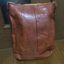 Campomaggi raro zaino in pelle marrone vintage autentico GIAPPONE