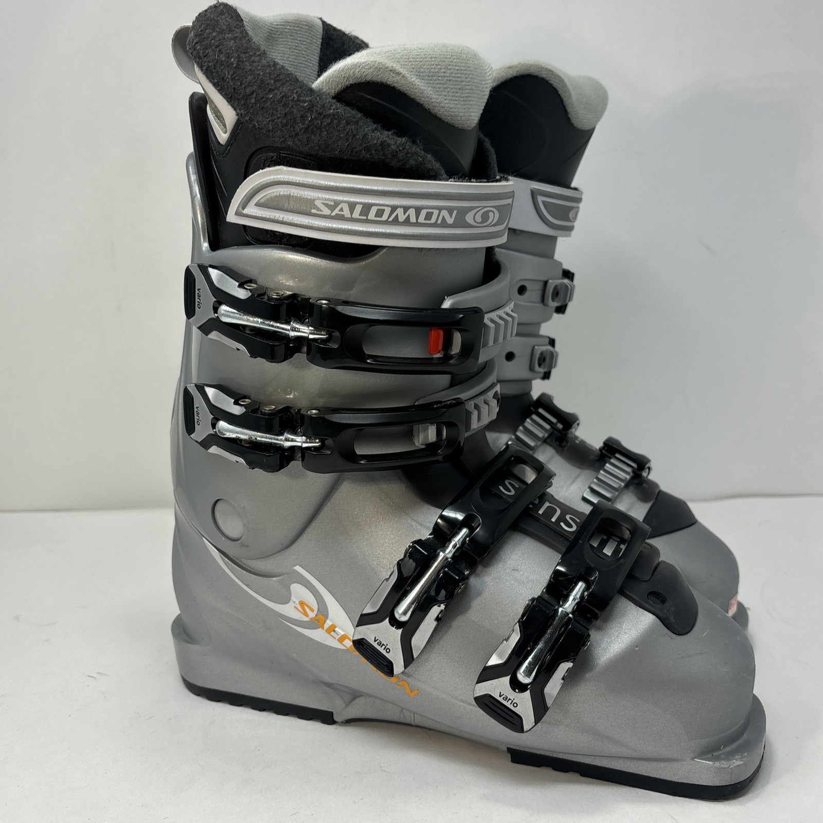 Salomon Performa 4.0 Donna Tg 7.5 Mondo 25 SensiFit Argento OTTIMO