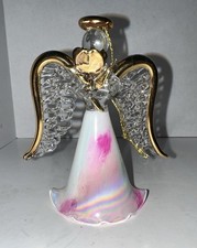 Avon Vintage Blown Glass Iridescent Angel Orn...