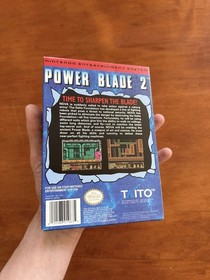 Power Blade 2 (Nintendo NES) Excellent Cond CIB Complete w/ Manual - Authentic