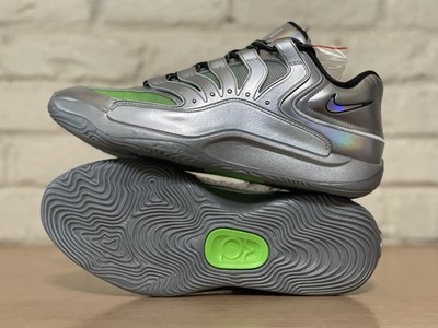 Nike KD 18 EYBL Rocket Power Metallic Silver Green Strike IF2519-001 Men Size 11