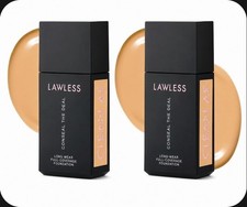 2 Lawless TAWNY Conceal the Deal Long Wear Full Coverage Foundation 1 oz ea NIB