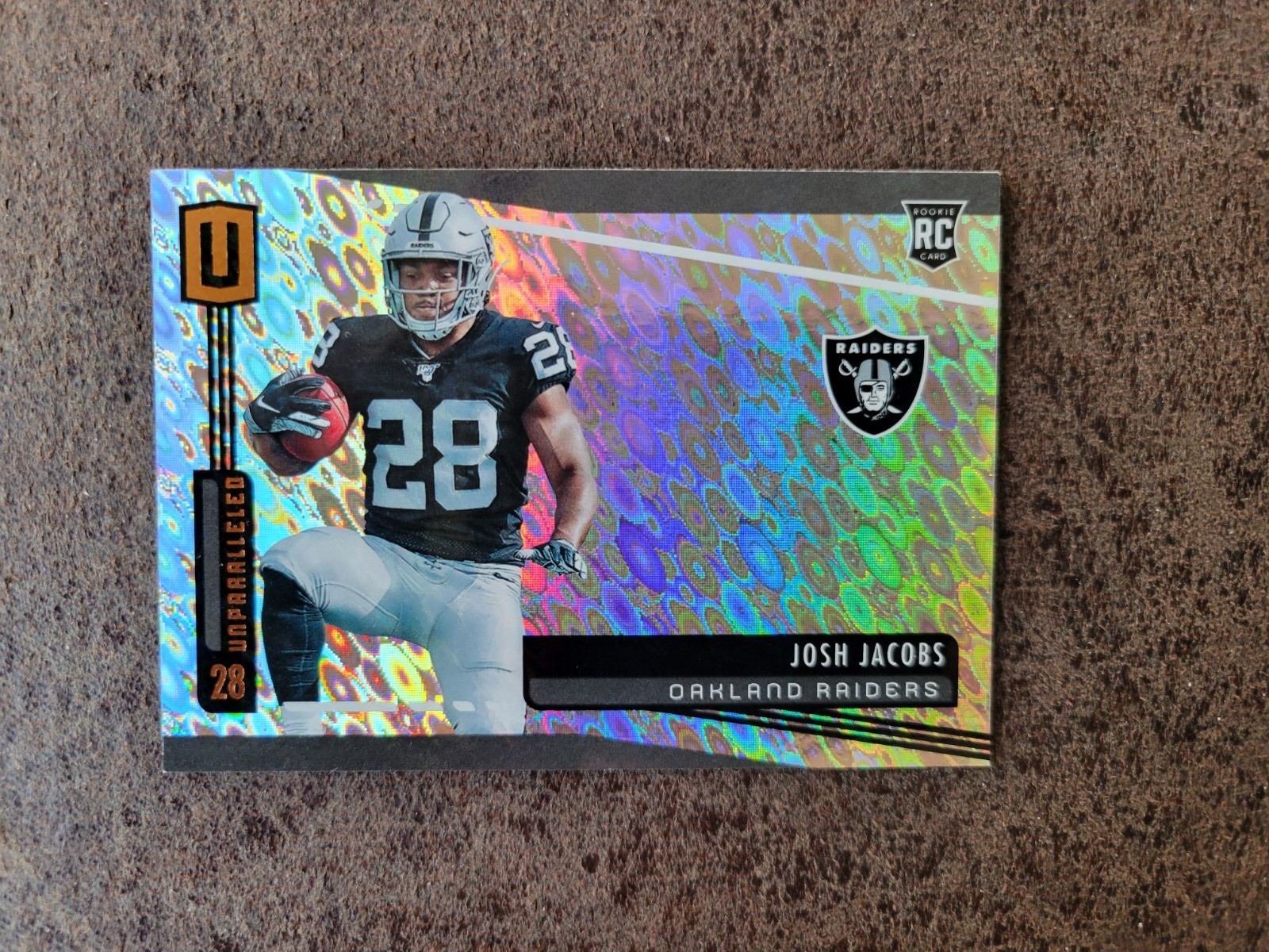 2019 Panini Unparalleled Football ROOKIE Josh Jacobs #223 - Green Bay Packers