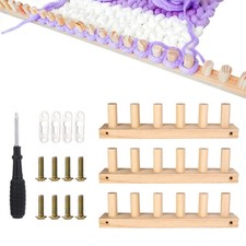 Chunky Blanket Loom Kit, 90cm/35in Wooden Chunky Knitting Blanket Loom Durabl...