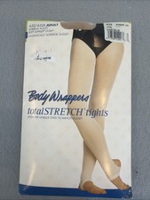 Body Wrappers Adult Stirrup Foot Tights L/XL Jazzy Tan A32 / A32X Total Stretch