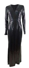 Calvin Klein Women's Allover Sequin Gown 2, Black 