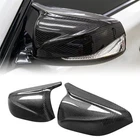 For 2014-2023 Infiniti Q60 Q60S Coupe Real Carbon Fiber Mirror Caps Replace
