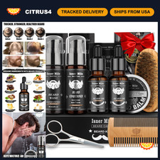 Beard Grooming Kit for Men - Sandalwood Conditioner Oil, Natural Care Set