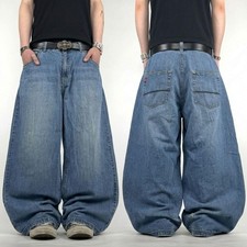 Vintage y2k embroidered archive rare faded baggy wide leg skater jeans