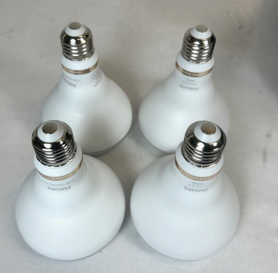 Lot of 4- Philips by WiZ Smart LED Daylight Bulb BR30-E26-65W Equivalent-NO BOX