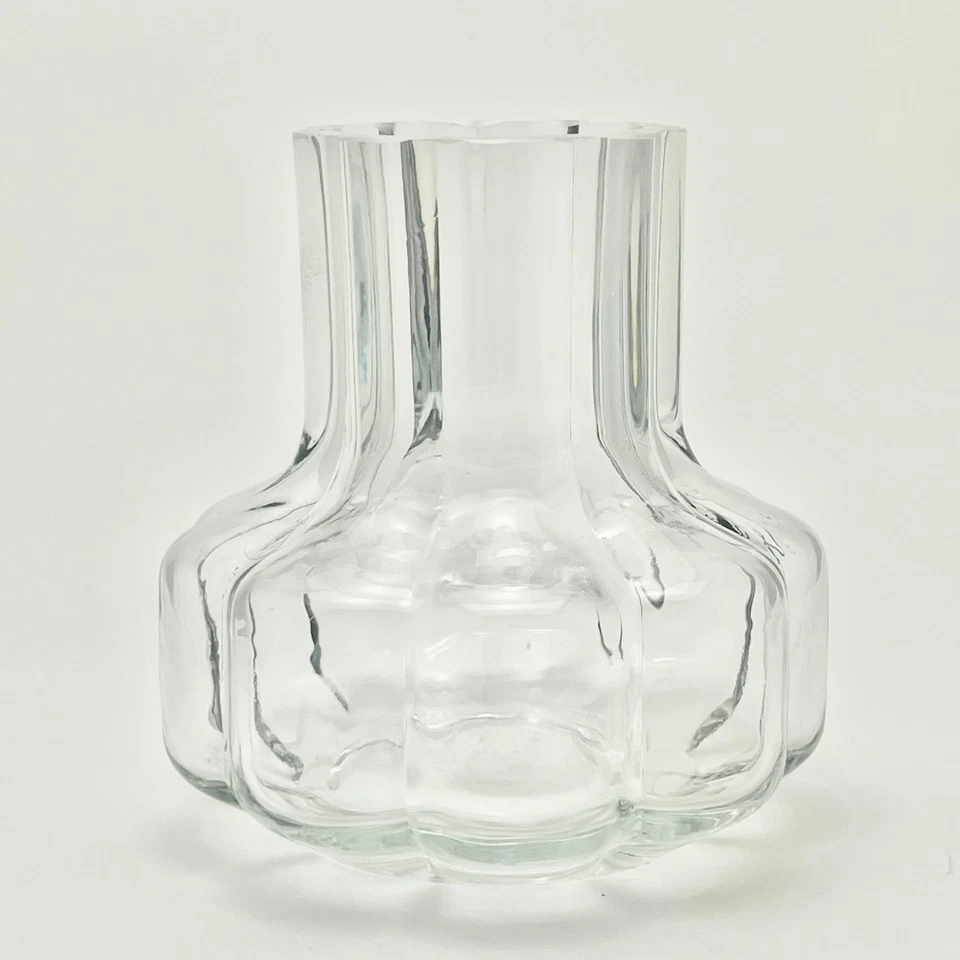 Jarrón - Vidrio transparente contemporáneo de 6" de espesor - Ashland Foto 2 de 4