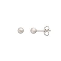 Xenox XS3506N Ohrringe Ohrstecker Modern Classic Sterling-Silber Matt Ø 4 Mm