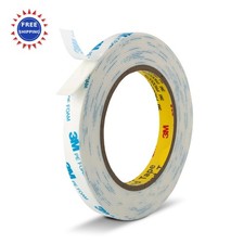 Foam Tape 1/2 x 18Ft Heavy Duty 3M Double Sided Waterproof Mounting Strips White