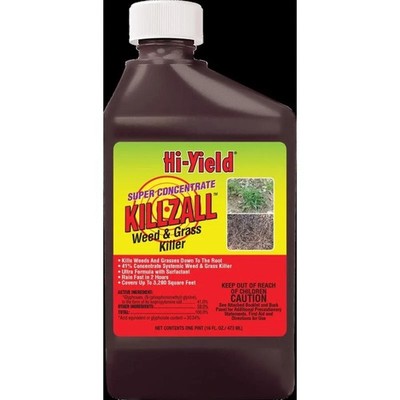 Hi-Yield KILLZALL Weed & Grass Killer 16 oz Super Concentrate Down To Root 33691