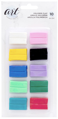 MEDIUM - AC - ART SUPPLY BASICS - POLYMER CLAY (10 PIECE) 354852 - Plastilina
