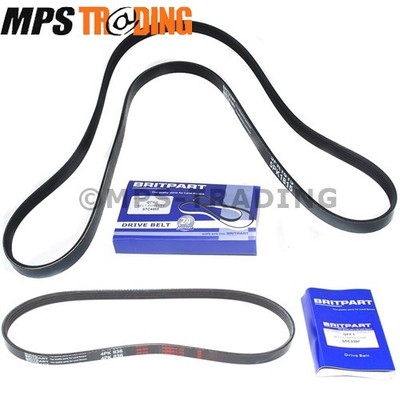 Range Rover P38 BMW 2.5D Alternator and Aircon Belts BRITPART STC4455 STC3397