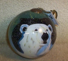 NIB NE 'QWA ART" DESIGN -JOANN GEORGE "POLAR KNIGHT" ORNAMENT W/HANGTAG GIFT BOX