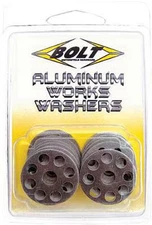Bolt MC Hardware Aluminum Works Washers - M6x18mm Motorcycle ATV/UTV 