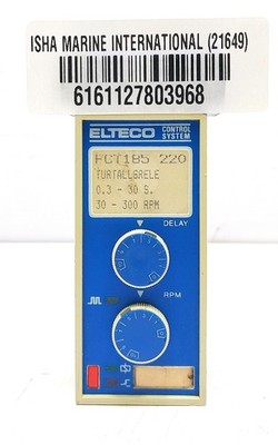 ELTECO Control System FCT185 Turtallsrele Speed RPM Relay