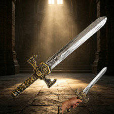 Medieval Knight Sword Toy Plastic Cosplay Prop Costume Accessory 50cm