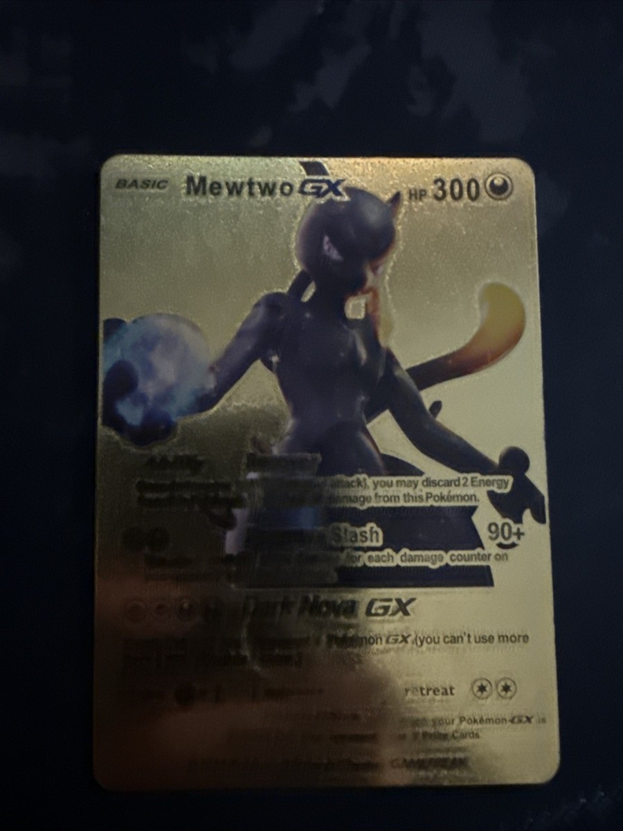 2020 Pokémon Mewtwo GX hp 300 Gold Card (RARE) | eBay