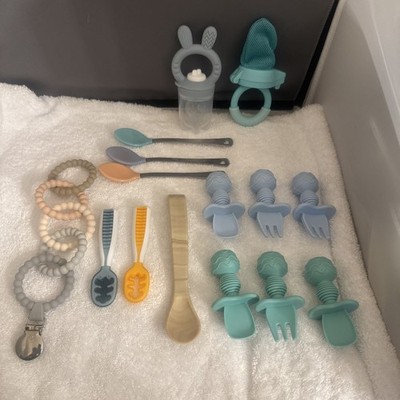 Baby Feeding Set Fruit Feeders, Silicone Spoons & Forks, Munchkin Spoons & More