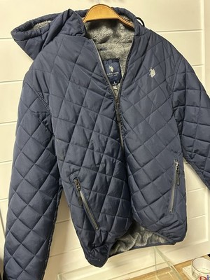 US Polo Assn Lightweight Black Short Puffer Jacket Size Small