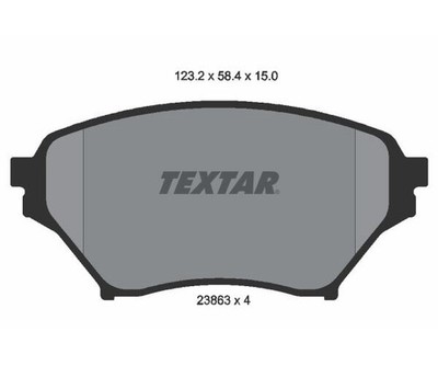 Bremsbelagsatz Bremsbeläge vorne für Mazda MX-5 II NB Mitsubishi Textar