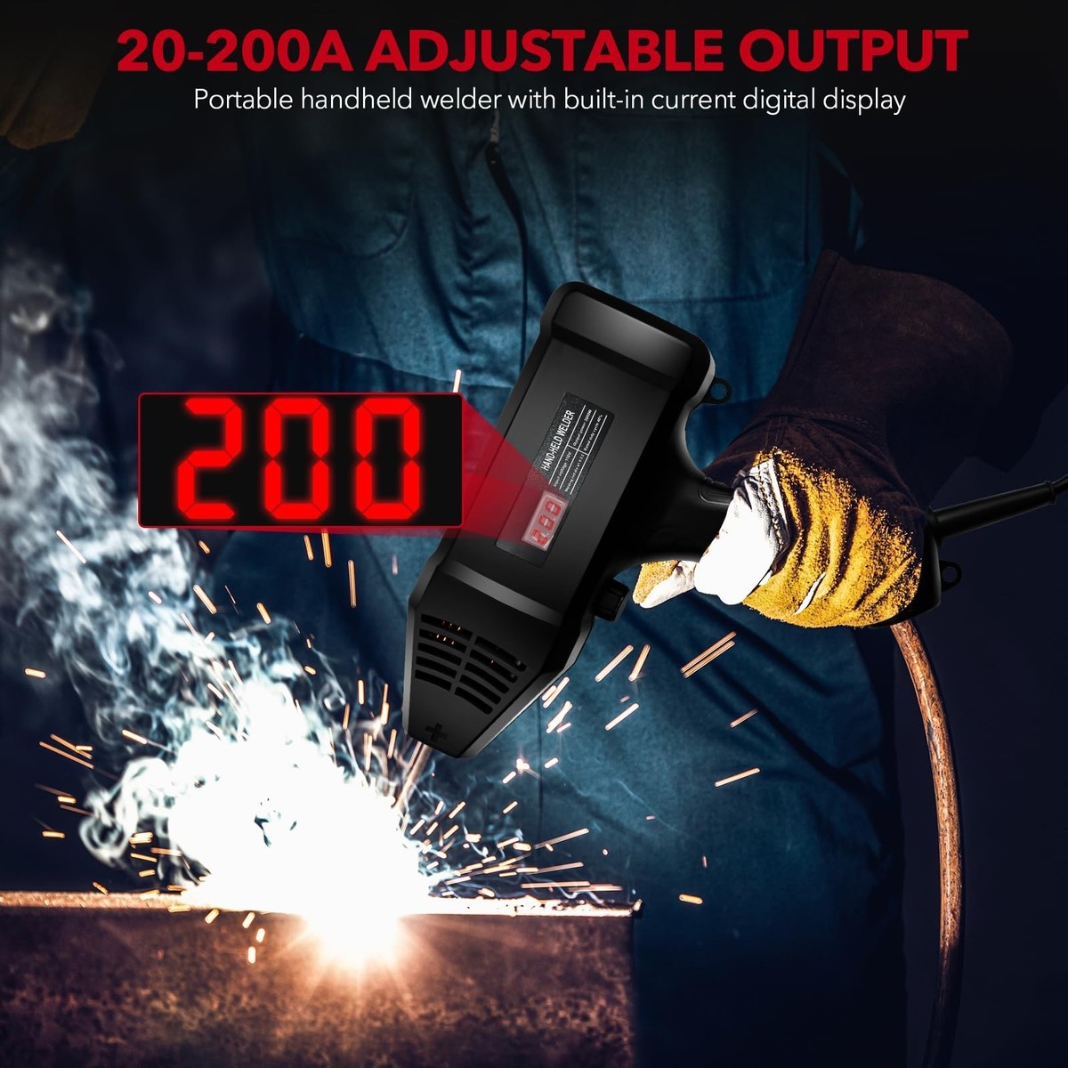 YesRight 110V 120Amp Portable ARC Welder - Handheld Welding Machine With 3/32" Electrode Rods