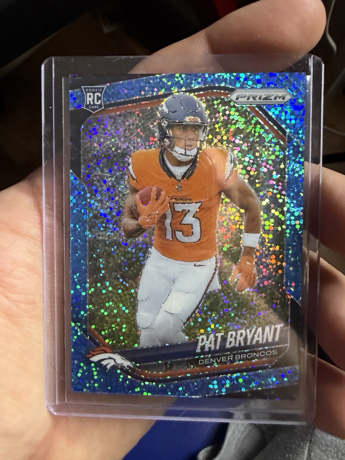 2025 Panini Prizm - Rookies Pat Bryant #366 Blue Sparkle Prizm /96 (RC)
