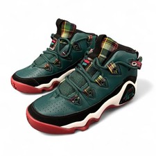 Classic FILA GRANT HILL 1 RETRO Limited Edition GREEN BURGUNDY Sneakers Sz 8.5